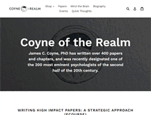Tablet Screenshot of coyneoftherealm.com